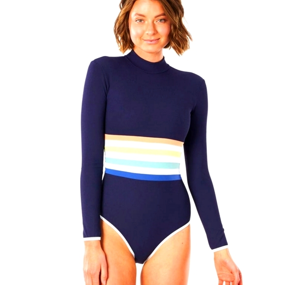 RIP CURL SAYULITA STRIPE LONG ONE PIECE SWIMSUIT - Picture 11 of 14